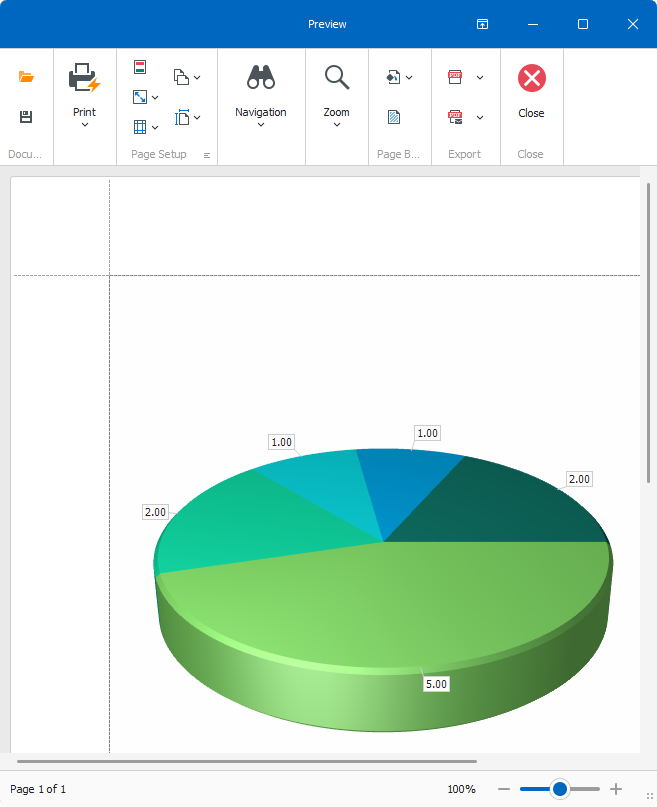 XAF Windows Forms, Print Chart List Editor, DevExpress