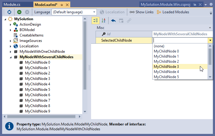 Property with a List of Predefined Values