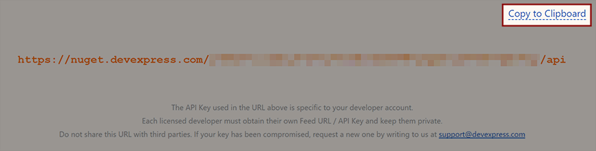 Copy Feed URL