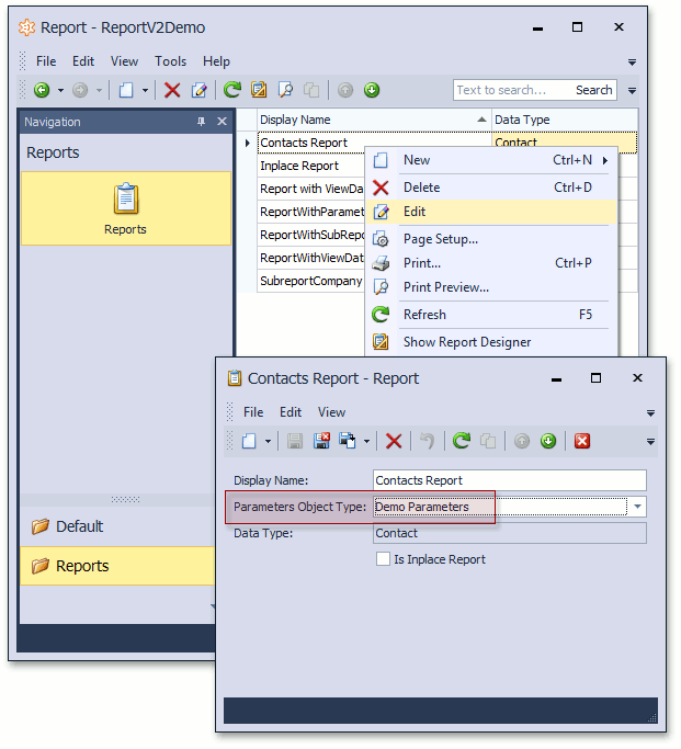 ReportsV2_ParametersObject