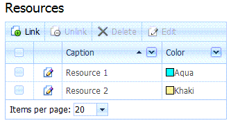 Resources in Event Detail View, ASP.NET Web Forms, DevExpress