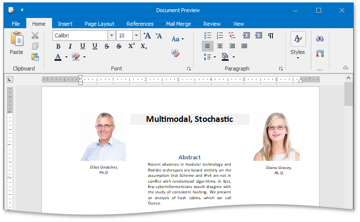 Document in a Separate Window