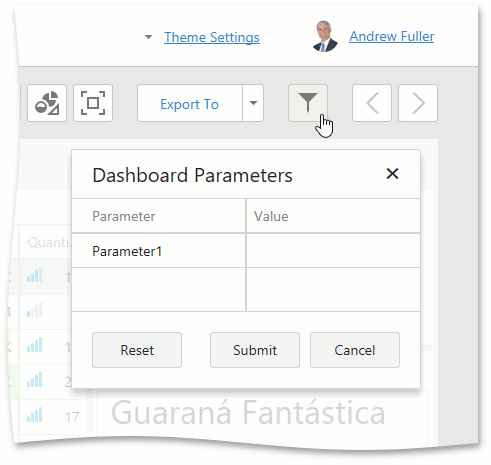 SetDashboardParameters