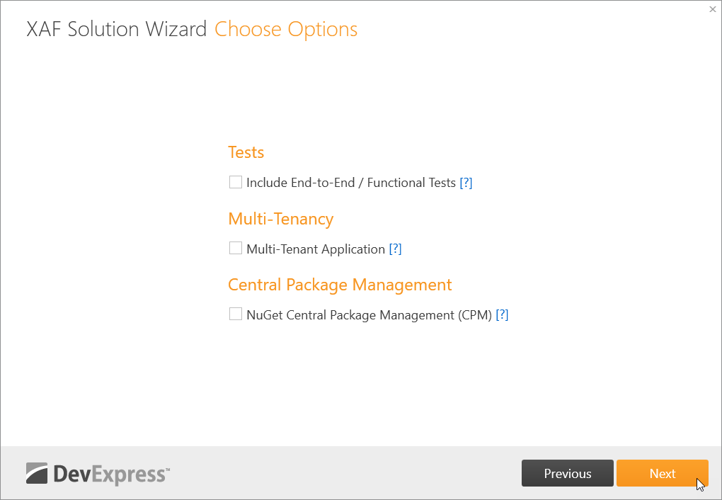 Solution Wizard - Step 3