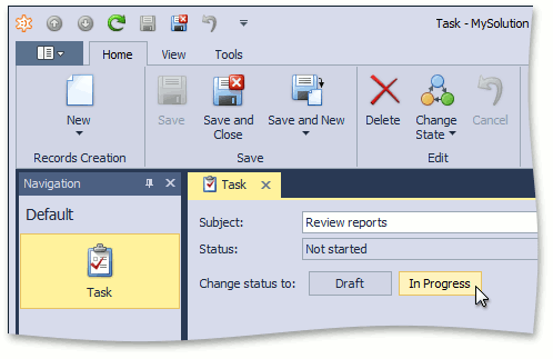 StateMachine - ShowActionsInPanel