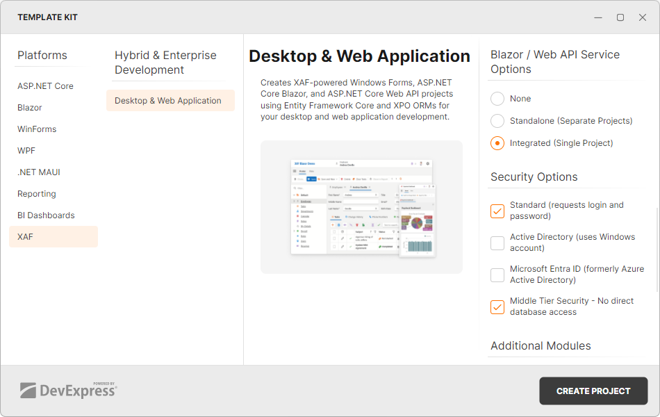 Select authentication