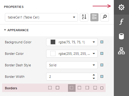 ASP.NET Core Blazor Cell Properties