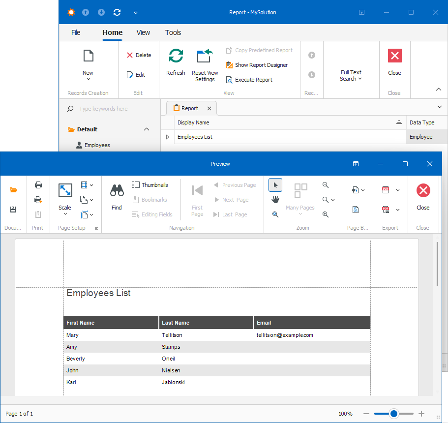 Windows Forms Complete Report