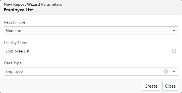 ASP.NET Core Blazor Report Wizard Parameters