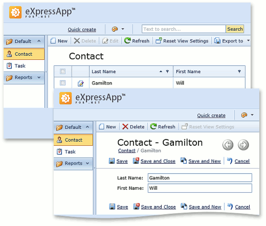 ASP.NET Web Forms Application Templates | XAF: Cross-Platform .NET App ...