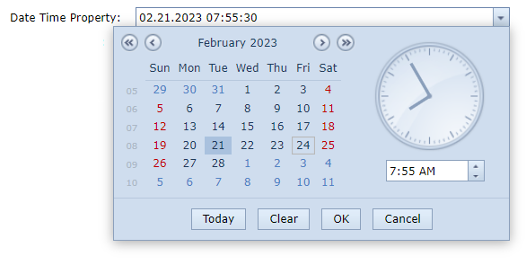 WebCalendarPropertyEditor