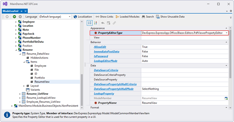 New PDF Viewer for XAF - Model Editor