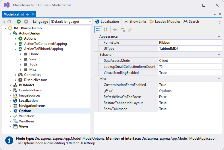 Model Editor Ribbon Customization