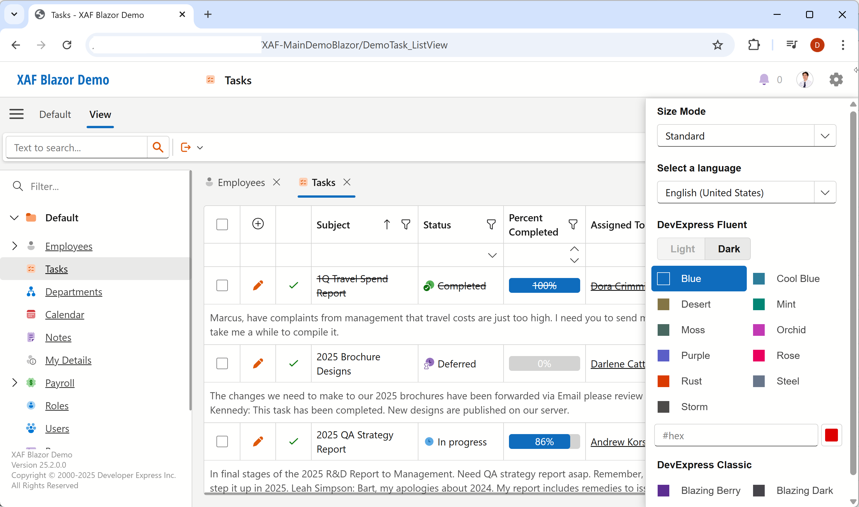 Fluent Theme Chooser