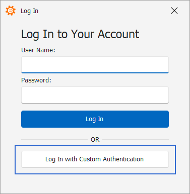 Login Form - Custom Authentication Action