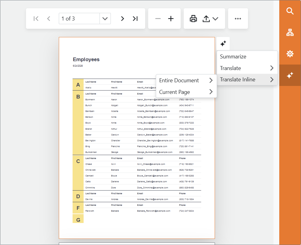 XAF ASP.NET Core Blazor AI in a Report Viewer, DevExpress