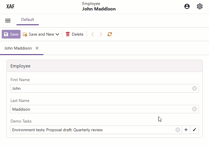 XAF ASP.NET Core Blazor ComboBoxListPropertyEditor, DevExpress