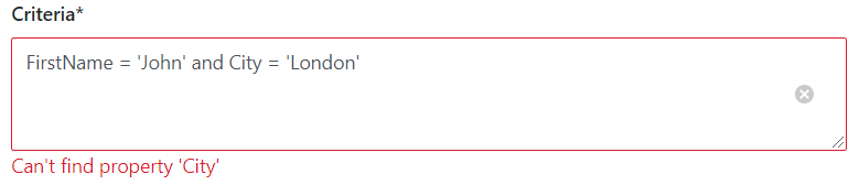 XAF ASP.NET Core Blazor Criteria Property Editor