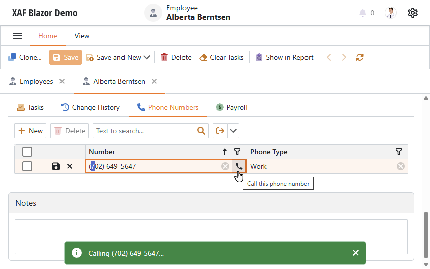 XAF ASP.NET Core Blazor: Custom Button in a List View Property Editor, DevExpress
