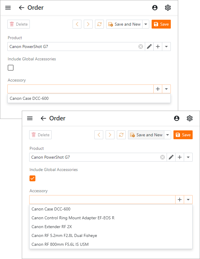 XAF ASP.NET Core Blazor Manually Populated Lookup List View Data Sources, DevExpress