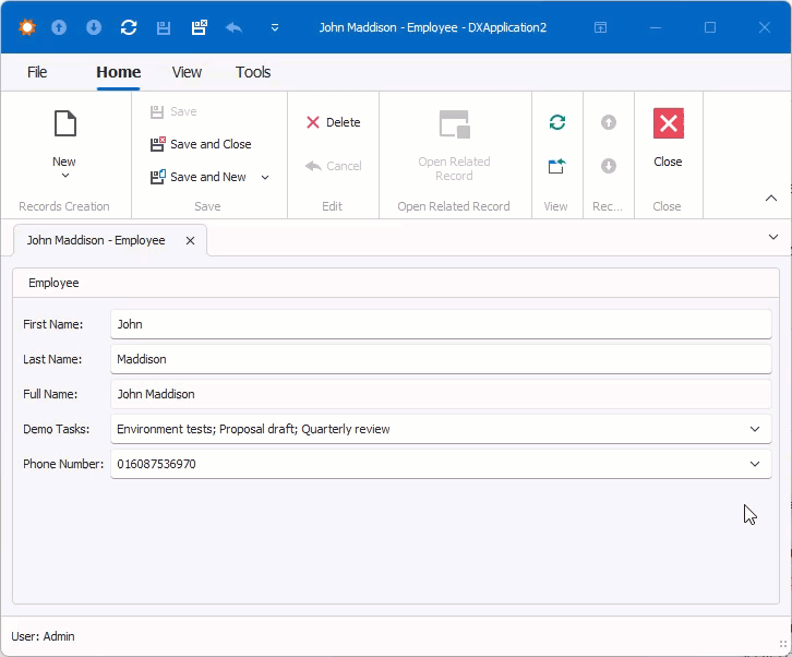 XAF Windows Forms ComboBoxListPropertyEditor, DevExpress