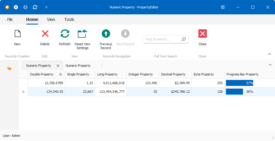 XAF Windows Forms Numeric Property Editors in List View, DevExpress