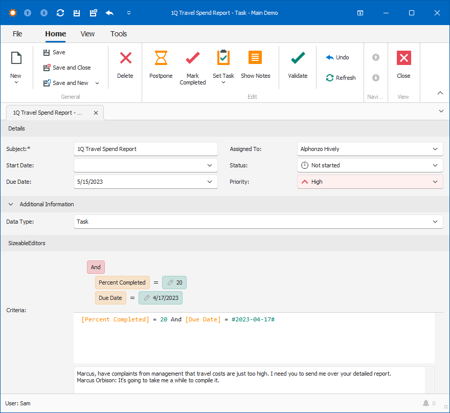 XAF Windows Forms Advanced Criteria Property Editor