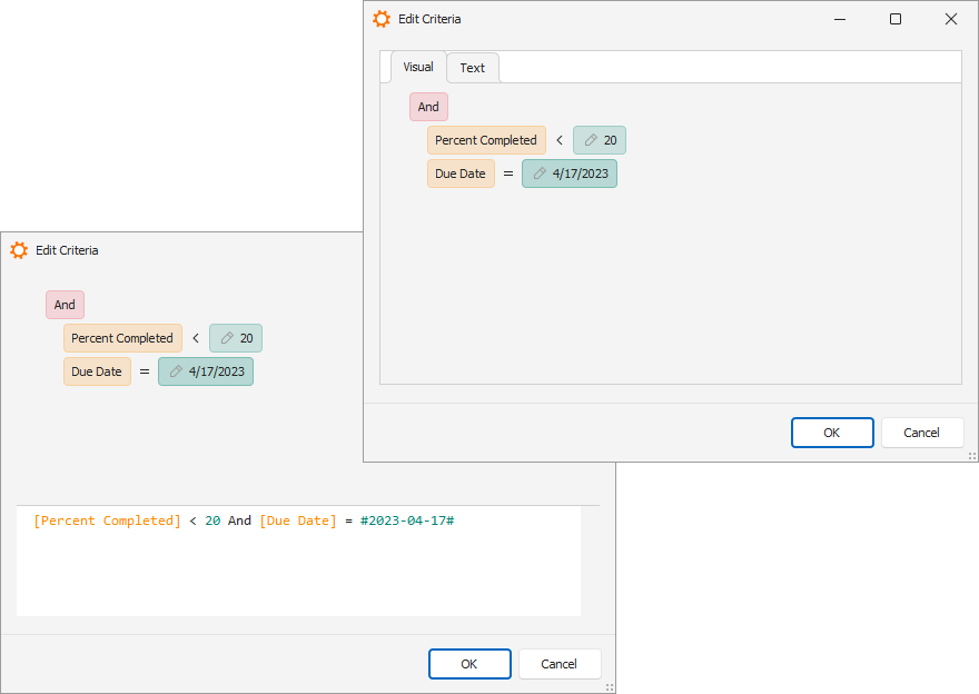 XAF Windows Forms Pop-up Criteria Property Editor