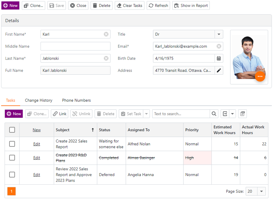 XAF ASP.NET Core Blazor - Customize an Action's appearance using the CustomCSSClassName property