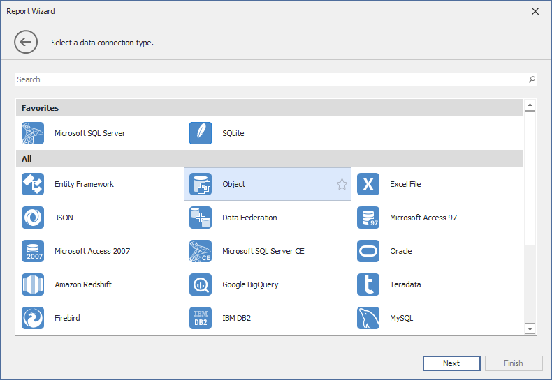 Pin favorite database providers