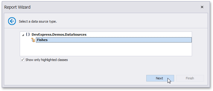 eurd-win-data-access-object-binding-highlighted-classes-attribute-report-wizard