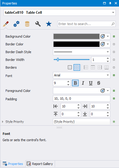 Change Cell Appearance