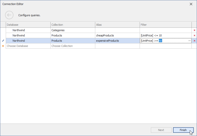 Reconfigure MongoDB Data Source