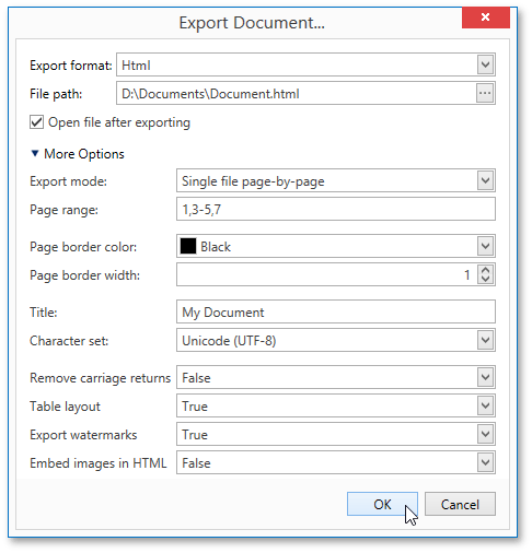 EUD_WpfPrintPreview_HtmlExportOptions