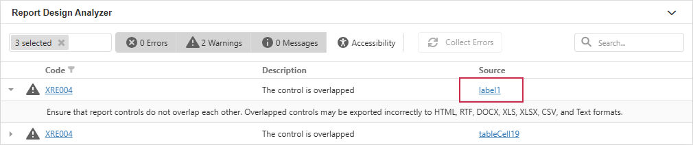 Navigate to control or script