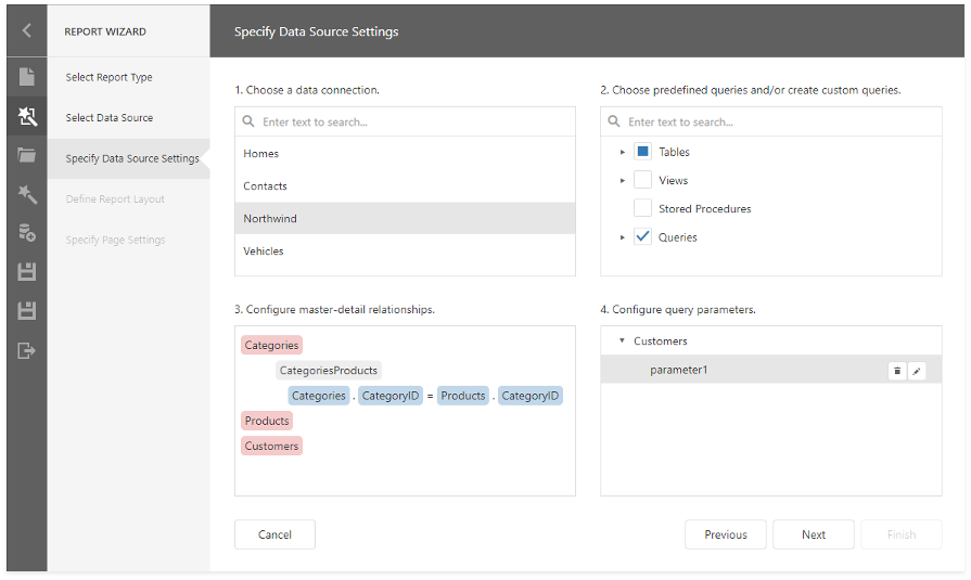 Specify Data Source Settings (Database) | End-user Documentation ...