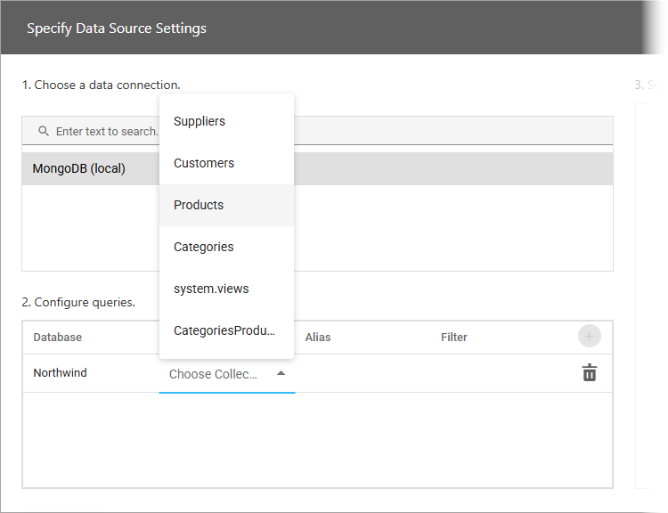 Web Data Source Wizard - Configure Queries